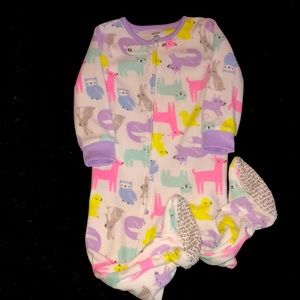 Girls pajama footsies